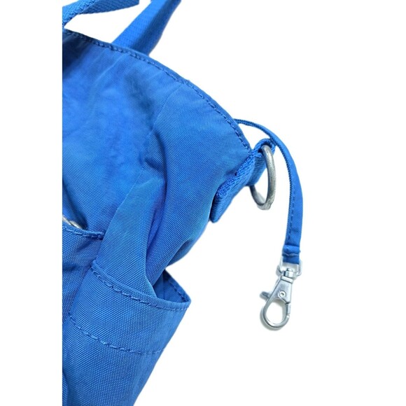 Kipling Sady Tote Shoulder Bag Blue Nylon Crossbody Gym Weekender Carry On - Picture 4 of 12